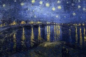 Broderie Diamant Van Gogh Nuit Etoilée sur le Rhône