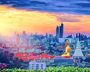 Broderie Diamant Buddha Bangkok