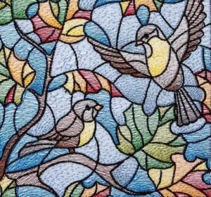 Broderie Diamant Mosaïque d'Oiseaux